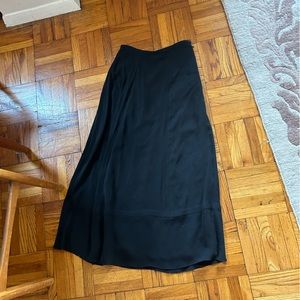 Silk Calvin Klein Black Maxi skirt